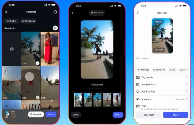 Instagram uvodi "First Draft" za brže uređivanje videa